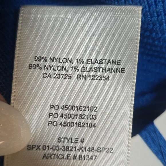 Babaton Blue Ribbed Tank Top - Picture 8 of 8